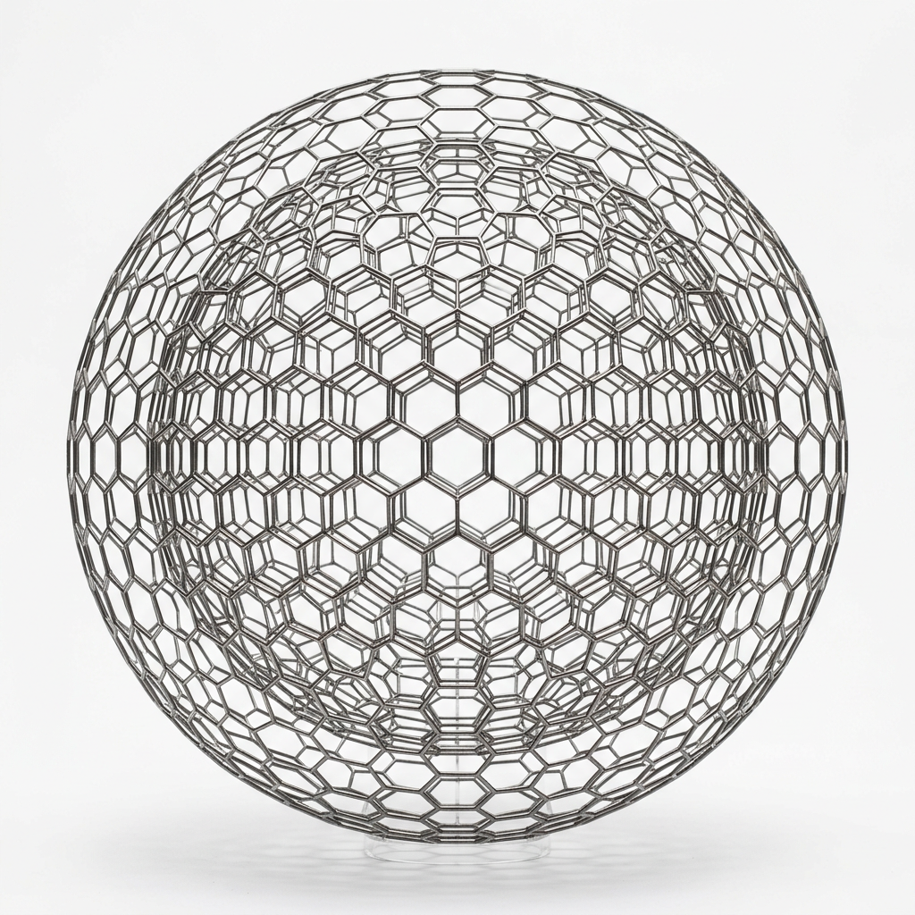 A honeycomb lattice sphere