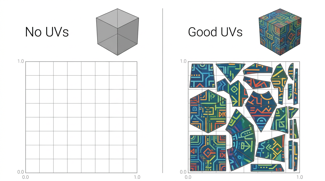 No UVs vs Good UVs